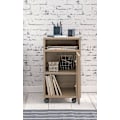 Pikkukuva 2 / 7: Rootz-rullakontti Sonoma 33x60x38cm laatikkokaappi toimistokontti - Pöytäkontti ovella ja tarjottimella - Toimistokontin sivusäiliö pyörillä - Pieni l