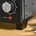 Pikkukuva 4 / 5: Rootz-miniuuni - 1 lankakehys ja 1 uunipelti - 3 kypsennystilaa - säädettävä lämpötila - uuni - metalli grillillä ruostumatonta terästä - musta/hopea