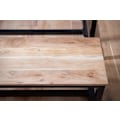 Miniatyrbillede 5 af 6: Rootz Massive spisebank - Modern Bench - Loft Style Seating - Unik håndlavet design - 180 cm x 40 cm x 45 cm