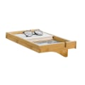 Miniatyrbillede 1 af 7: Rootz Bamboo sengehylde - Clip-On Natbord - Hængende opbevaring - Kabelstyringsåbninger - Værktøjsfri installation - 36 cm x 9 cm x 25 cm