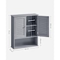 Miniatyrbillede 6 af 7: Rootz Badeværelsesskab - Opbevaringsenhed - Organizer - MDF-konstruktion - Mystical Grey - 30cm x 30cm x 82cm - Letvægts - Robust - Nem montering