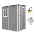 Miniatyrbillede 10 af 11: Rootz Tool Shed - Garden Shed - Storage Shed - Secure Lock - 122 x 149 x 192/177 cm