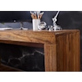 Miniatyrbillede 3 af 7: Rootz skrivebord massivt træ Sheesham computerbord 180 cm bredt ægte træ design arkiveringskontorbord i landlig stil