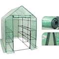 Pikkukuva 8 / 9: Rootz Foil Greenhouse - Puutarhakasvihuone - Kasvisuoja - Optimaalinen ilmanvaihto - Kestävä rakenne - Helppo koota - 143cm x 143cm x 195cm