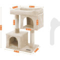 Miniatyrbillede 3 af 8: Rootz Kradsestolpe til katte - Kattetræ - Beige - 60 x 40 x 84 cm