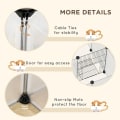 Miniatyrbillede 6 af 11: Rootz DIY udendørs kabinet - Small Animal Gate - 18 Paneler - Inkluderer monteringsmateriale - Modulært system - Sort + Hvid - 175L x 70W x 45H cm.