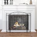 Pikkukuva 2 / 10: Rootz Western Fireplace Guard - Palosuoja - Fire Shield - Tukeva teräsrunko - Tyylikäs lonkkakuvio - 105 cm x 1,6 cm x 80,5 cm