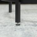 Miniatyrbillede 9 af 11: Rootz Round Side Bord - Lille sofabord - Glasplade - Robust ramme - Gulvbeskyttelse - 48 cm x 48 cm x 54,7 cm