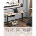 Miniatyrbillede 2 af 8: Rootz Elektrisk stående skrivebord - Sit Stand Skrivebord - Justerbar Højde Skrivebord - Greige Sort - Spånplade stål - Støjsvag drift - Hurtig juster
