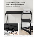 Miniatyrbillede 5 af 8: Rootz sort 2-delt sæt campingstol - udendørs stol - bærbare stole - ikke-vævet stof - letvægts - holdbar - nem at samle - 43 cm x 124 cm x 182 cm