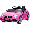 Pikkukuva 1 / 7: Rootz Kinder Elektroauto Mercedes SLC 300 - Lasten sähköauto - Ajo -ajoneuvo - Kauko -ohjattu - 107 x 62,5 x 44 cm - vaaleanpunainen