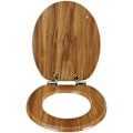 Miniatyrbillede 2 af 6: Rootz Soft-Close toiletsæde - Antibakteriel - Vandafvisende - Universal O-formet - 37,8 cm x 43,8 cm - MDF - Zinklegering - Rustfrit stål