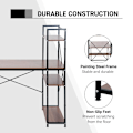 Pikkukuva 6 / 10: Rootz Computer Workstation - Computer Table - Work Table - Office Table - Desk With Shelf - Black - 120x64x121cm