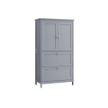 Miniatyrbillede 1 af 6: Rootz Dove Grey Badeværelsesskab - Opbevaringsenhed - Organizer - MDF-materiale - Rummeligt design - Nem montering - 30cm x 60cm x 110cm