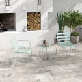 Miniatyrbillede 2 af 6: Rootz Havemøbelsæt - Balkon Bistrosæt - 2-delt - Sammenfoldelig - Moderne Design - Sofabord - Stål - Grøn - 51 x 58 x 78 cm