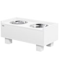 Miniatyrbillede 1 af 11: Rootz Elevated Dog Feeding Station - Pet Feeder - Dog Bowl Stand - Fremme sund spisning - 50 cm x 24 cm x 22 cm - Opbevaring og langsom feedermåtte, h