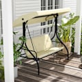 Miniatyrbillede 8 af 11: Rootz 3 Seat Swing Bench - Porch Swing - Garden Swing - Sun Protection - Konverterer dags seng - 195 cm x 117 cm x 175 cm
