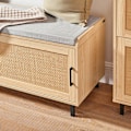 Miniatyrbillede 7 af 9: Rootz Skoskab - Skostativ - Skoopbevaring - PVC Rattan - Industrielt look - 110cm x 49cm x 40cm