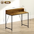 Pikkukuva 3 / 10: Rootz Computer Table - Pöytä Monitor Alue - Home Office Desk - USB & Type -C -yhteydet - 100L x 50b x 90,5h cm - maalaismainen ruskea