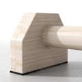 Miniatyrbild 7 av 10: Rootz bokträ push-up barer - träningshandtag - träningshållare - stöder upp till 120 kg - 30 cm x 13 cm x 10 cm