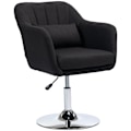 Miniatyrbillede 1 af 11: Rootz Swivel Office Stol - Højdejusterbar - Roterende lænestol - Maksimal komfort - 60 cm x 60 cm x 79-91 cm - Sort