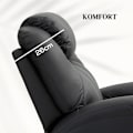 Miniatyrbillede 7 af 10: Rootz Massage Hvilestol - TV Lænestol - Kunstlæder - Ultimate Comfort - 89L x 99W x 106H cm