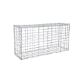 Miniatyrbild 1 av 7: Rootz Stone Gabion - Rektangulär Gabion - Gabion Wall - Gabion Basket - Gabion Stödmur - Gabion Struktur - Dekorativ Gabion - Silver - 100 x 50 x 30 c