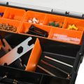 Miniatyrbillede 7 af 10: Rootz Værktøjsopbevaringsboks - Multifunktionel Værktøjskasse - Sorteringskasse - Små dele - Opbevaringsdele - Orange/Sort - 28,7 x 22,5 x 5,5 cm