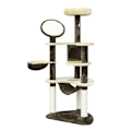 Pikkukuva 4 / 8: Rootz Cat Tree Sisal pilarit - ruskea - lastulevy, kangas, kuitu - 25,59 cm x 19,69 cm x 60,24 cm