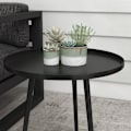 Miniatyrbild 6 av 8: Rootz sidobord utomhus - Soffbord - Avslutsbord - Mångsidig användning - Modern design - Skyddskant - Ф40 x 50H cm - Stål