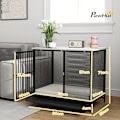 Miniatyrbillede 3 af 10: Rootz Hundekasse - Pet Kennel - Hvalpekabinet - Komfortabel måtte - Låsbar dør - Stålgitter - Let at rengøre bakke - Grå+Sort - 80 cm x 55 cm x 71 cm