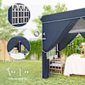Pikkukuva 8 / 11: Rootz 2,5 metrin pop -up huvimaja - puutarhateltta - ulkokatos - UPF50+ Suojaus - 248L x 248W x 270H CM - Sisältää sivuseinät ja kantolaukut