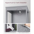 Miniatyrbillede 5 af 8: Rootz Højskab - Opbevaringsskab - Duegrå - MDF - 30 cm x 30 cm x 141,5 cm - Letvægts - Robust - Nem montering