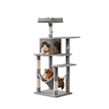 Miniatyrbillede 1 af 5: Rootz Cat Scratching Post - Cat Tree - Kitty Tower - Plush Cover - 143 cm High - Cuddly Cave - Relaxation Platform