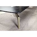 Miniatyrbild 6 av 6: Rootz Modern Design Soffbord - Rektangulärt bord - Marmorlook - Svart & Guld - Stort förvaringsutrymme - 120 cm x 60 cm x 30,5 cm