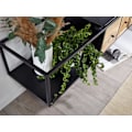 Pikkukuva 2 / 7: Rootz-alusta riippuva mango massiivipuu - metalli 150x25x35 cm TV-kaappi musta - Design-TV-taso moderni - TV-kaapin seinä - TV-kaappi TV-kaappi ripust