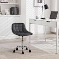 Miniatyrbillede 7 af 9: Rootz kontorstol - Ergonomisk arbejdsstol - Drejestol - Fløjlskomfort - Justerbar højde - Holdbar bygning - 43 cm x 60-67,5 cm x 50 cm