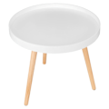 Miniatyrbillede 1 af 9: Rootz sidebord - kaffestativ - sengebord - dagligstue accent - lounge stativ - endebord - hvid - 50 x 44 cm (ø x H)