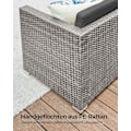 Miniatyrbillede 4 af 8: Rootz 4-delt udendørs møbelsæt - Havesæt - Rattan sofa - Patio Lounge - PE polyethylen materiale - VFT puder - 173cm x 60cm x 66cm