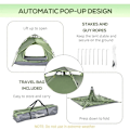 Pikkukuva 8 / 10: Rootz Camping Tent - Double Tent - Family Tent - Automatic Pop Up - Tent - Dark Green - 210 X 210 X 140 cm