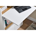 Miniatyrbillede 5 af 8: Rootz multifunktionel foldet skrivebord - konvertibel hylde - bærbar bord - rigelig opbevaring - 63x93x67 cm - pladsbesparende løsning
