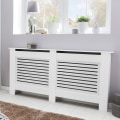 Miniatyrbild 2 av 7: Rootz Design Kylarkåpa Vit Matt Finish 152x83x19 cm - Värmepanel Stor värmekåpa - Kylarkåpa träribbor - Skydd för värmekylare