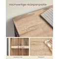 Miniatyrbild 7 av 9: Rootz Skänk - Ek Brun-Svart - Spånskiva Stål - Stor förvaringsenhet - 30cm x 70cm x 80cm - Robust - 17,6 kg - Enkel montering
