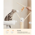 Miniatyrbild 7 av 9: Rootz 2 i 1 skrapstolpe - Kattträd - Skrapbräda - Spånskiva - Plysch - Sisal - Robust konstruktion - Enkel montering - 57,5 ​​cm x 50 cm x 140 cm