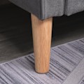 Miniatyrbillede 7 af 9: Rootz Sofa - 2-personers - Dobbelt sovesofa - Grå - 111 x 62 x 78 cm