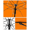 Pikkukuva 5 / 8: Rootz-aurinkovarjo - Puutarhan sateenvarjo - Taitettava puutarhasateenvarjo - Ulkovarjo - Puutarhavarjo - Aurinkovarjo - Aurinkovarjo - Oranssi