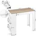 Miniatyrbillede 3 af 9: Rootz multifunktionelt barbord - Opbevaringsbord - Spisebord - Rigelig opbevaring, holdbar konstruktion, nem montering - Træmateriale - 100 cm x 100 c