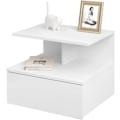 Miniatyrbillede 1 af 9: Rootz væghængt sengebord - Flydende natbord - Skandinavisk natbord - E1 træmateriale - 40cm x 31cm x 35cm