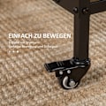 Miniatyrbillede 6 af 10: Rootz mobilt klapbord - Pladsbesparende spisebord - Alsidigt foldbart bord - Stilfuldt design - 130 cm x 80 cm x 74 cm - Spånplader og metal