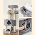 Miniatyrbillede 5 af 7: Rootz Cat Tree - Kradsestolpe med tunnel - Ridsestolpe med kattekasseskab - Katteklatretræ - Katteaktivitetstræ - Kattelegetræ - Moderne kattetræ - Ka